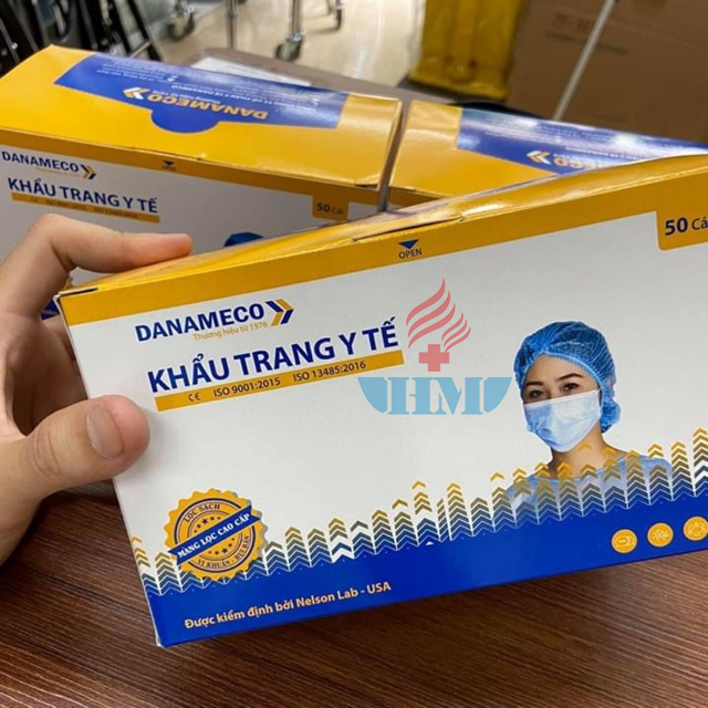 Khẩu trang tiệt trùng Danameco 4 lớp